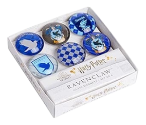 HARRY POTTER RAVENCLAW GLASS MAGNET - SET OF 6
