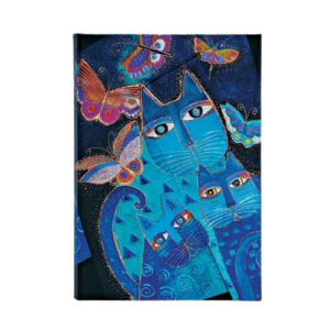 PAPERBLANKS GATOS AZULES Y MARIPOSAS MIDI - LINEAS