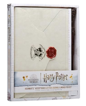 HARRY POTTER ACCEPTANCE  LETTER JOURNAL & WAND PEN SET