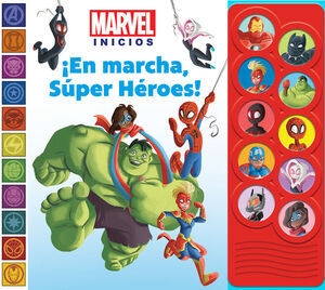 LIBRO CON 10 SONIDOS: ¡EN MARCHA SUPER HÉROES! - MARVEL