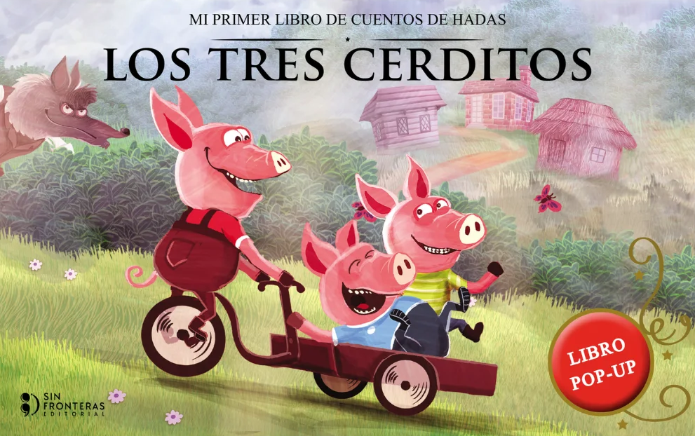 POP UP CLÁSICO LOS TRES CERDITOS - Librimundi Cuenca