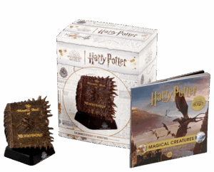 HARRY POTTER THE MONSTER BOOK OF MONSTERS MODEL AND BOOK
