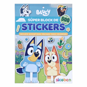 SUPER BLOCK DE STICKERS/BLUEY