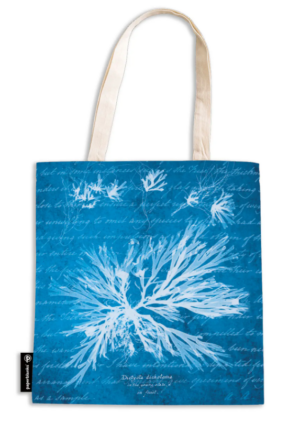 ANNA ATKINS CYANOTYPES / SEA FLOWERS / CANVAS BAG /