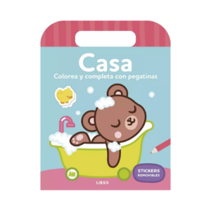 COLOREA Y CMPLETA CON PEGATINAS - CASA